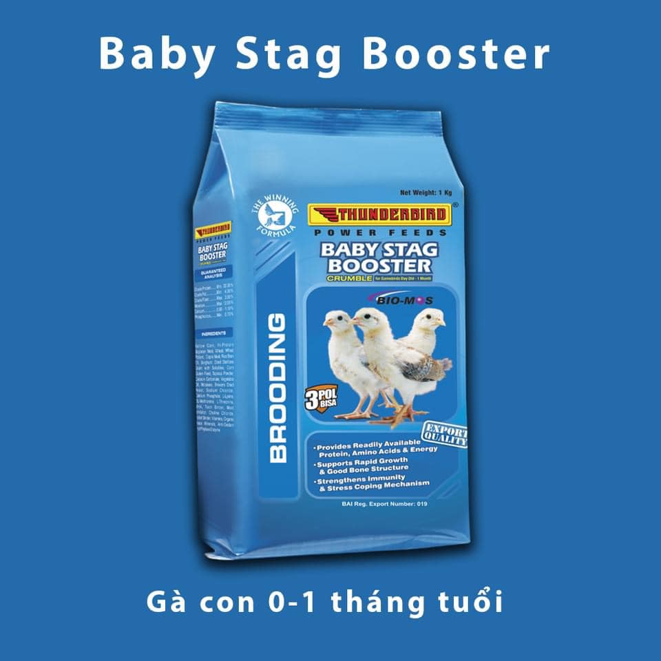 Thức ăn cho gà con Thunderbird Baby - túi 1kg