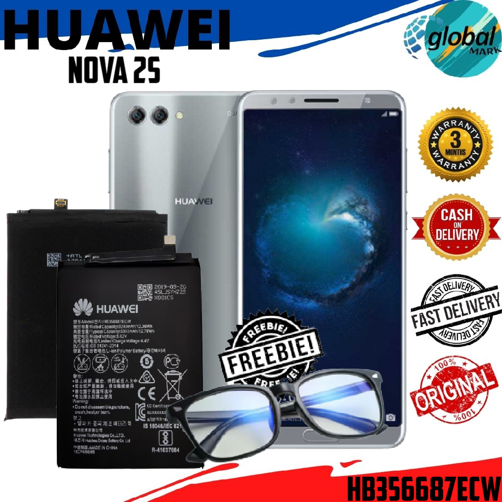 Huawei Nova 2i Battery Original Model HB356687ECW Capacity (3340mAh