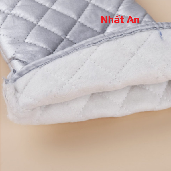 Găng tay vải lò nướng màu bạc (Bán theo cặp) - Có 3 size