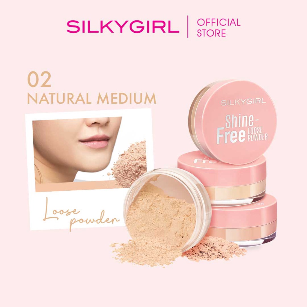 face SILKYGIRL ShineFree Loose Powder 10g X Lazada