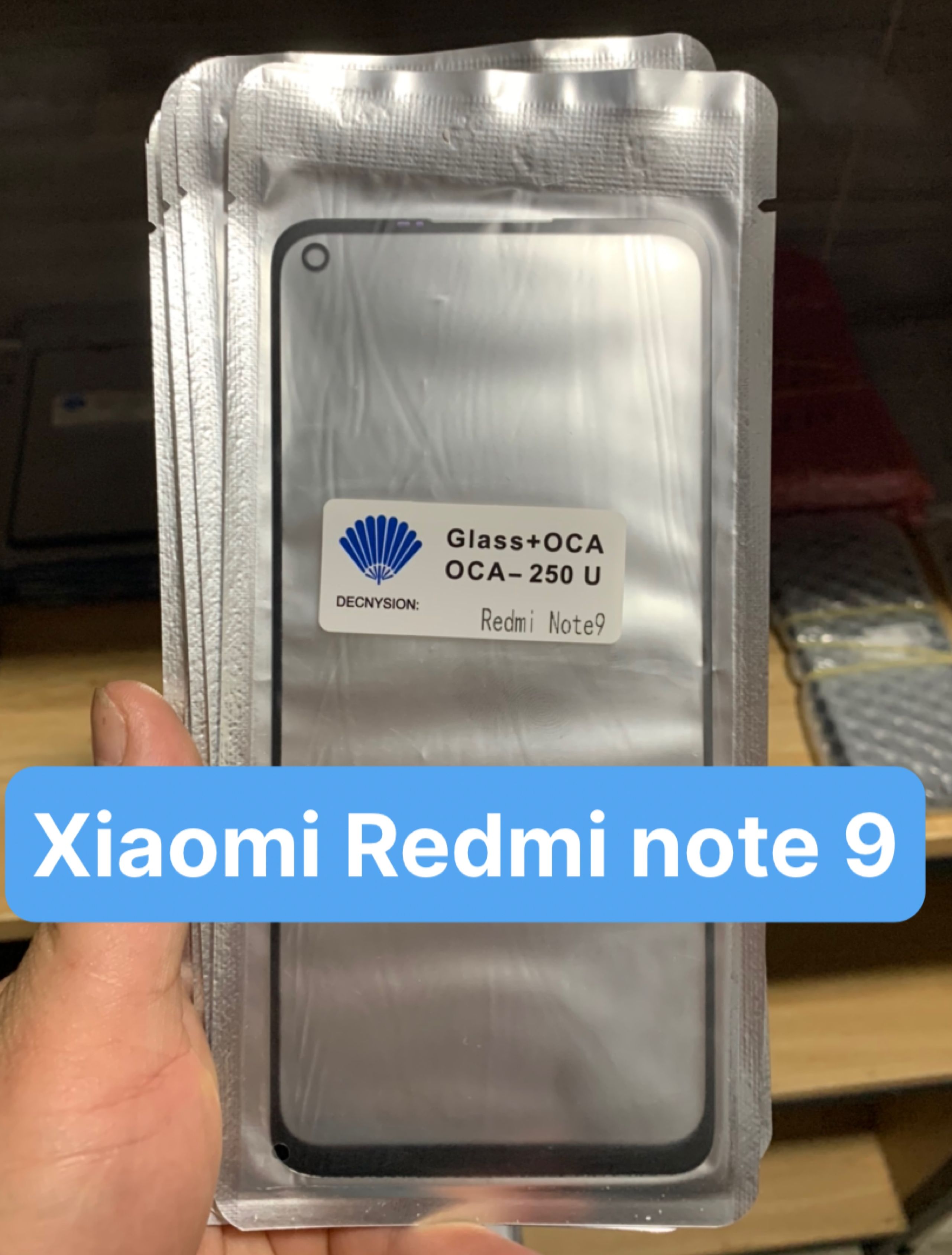 Kính ép màn hình liền keo xiaomi redmi note 9