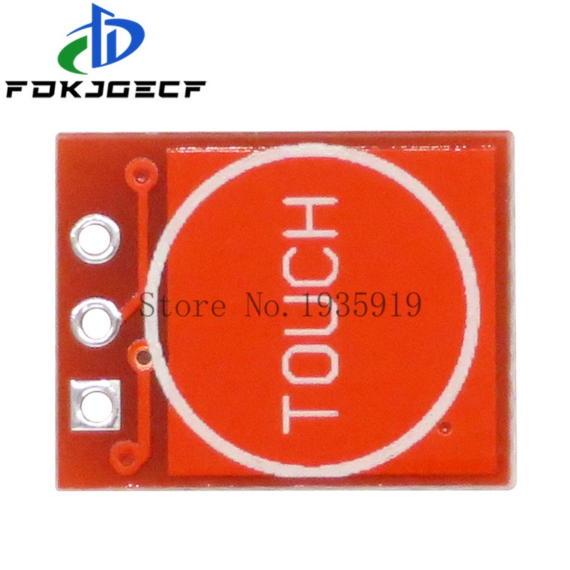5 cái TTP223 nút cảm ứng mô-đun tụ loại đơn kênh tự khóa công tắc cảm ứng cảm biến mạch tích hợp