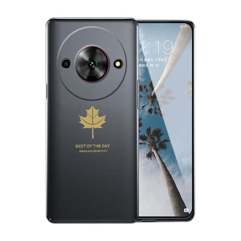 For ZTE Blade A75 5G Nubia Focus Case Soft Silicone Maple Leaf Shape for ZTE Nubia Focus Blade A75 5G Back Cover. 