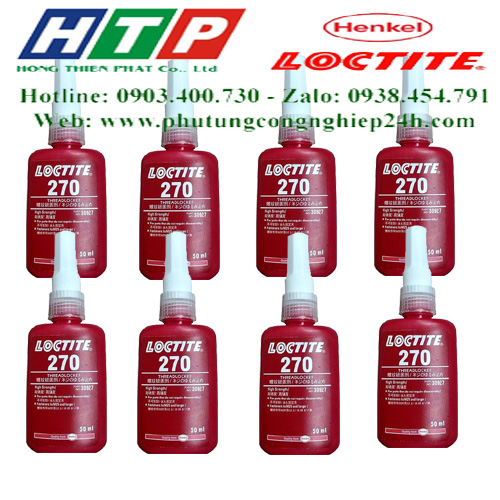Keo 270 - 50ml khóa ren màu đỏ