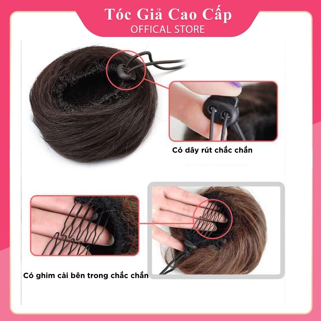 Tóc giả búi ❤️FREESHIP❤️ Tóc búi tròn củ tỏi dành cho nữ đẹp