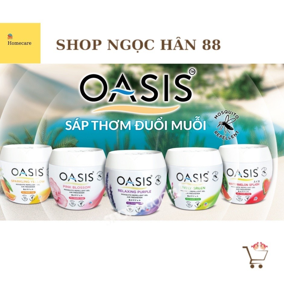 Sáp thơm đuổi muỗi OASIS Thái Lan 180g