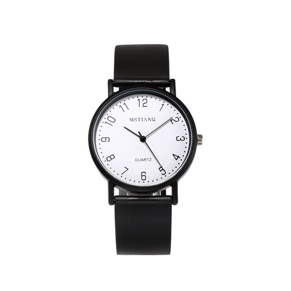 Fashionable Watches for Men and Women, Simple Round Dials, Rubber Straps, Couple Watches
