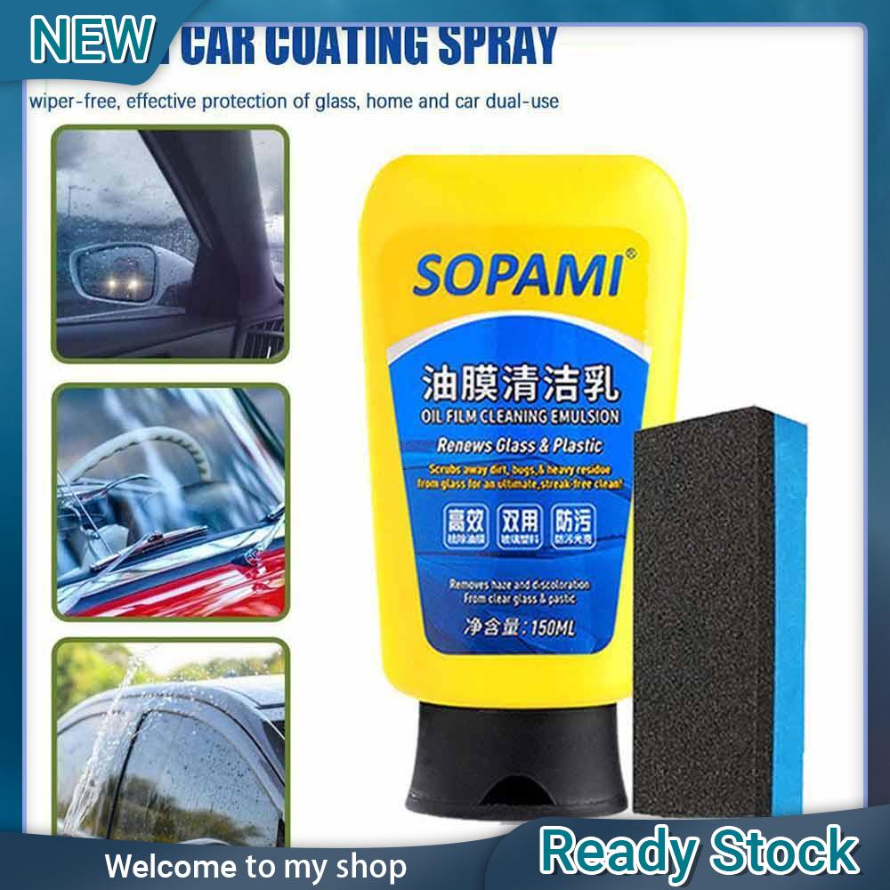 Sopami Car Scratch Wax, Sopami Oil Film Emulsion Glass Cleaner, Sopami  Quick Effect Coating Agent, Sopami Quickly Coat Car Wax Polish Spray  Waterless