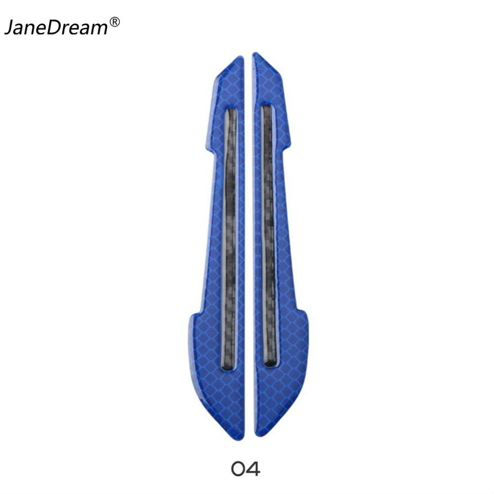 JaneDream 2Pcs Car Rearview Mirror Reflective Sticker Safety Warning Reflective Sticker Rearview Mirror Decorative Strip