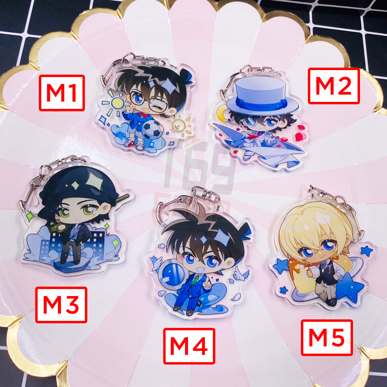 Móc khóa mica anime Detective Conan [T69 Shop]