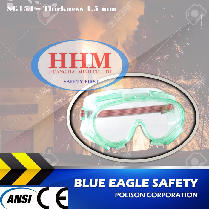 Kính chống hóa chất Blue Eagle SG154