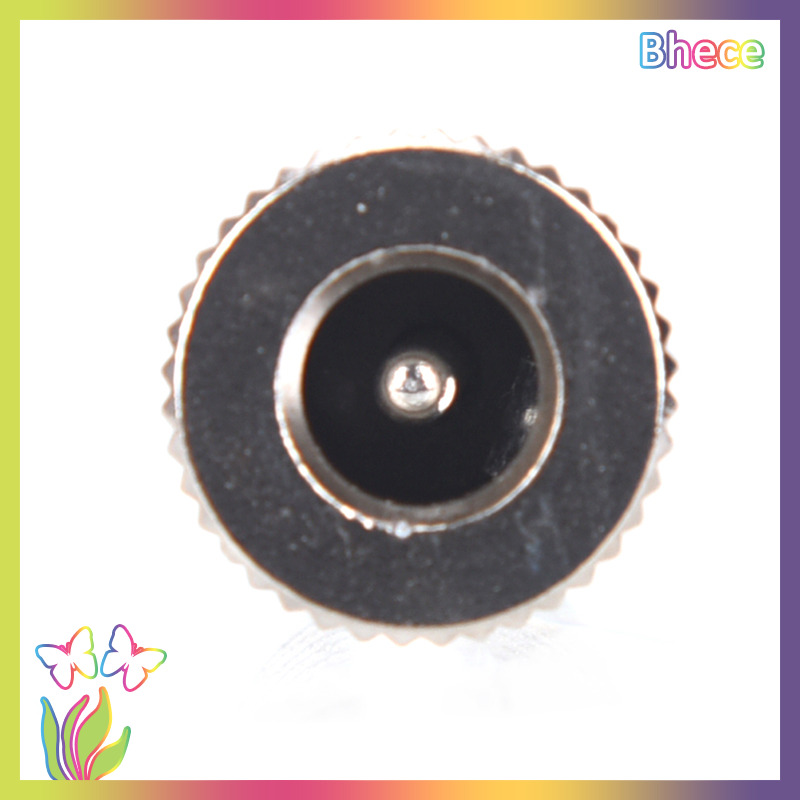Bhece 10Pcs Metal 5.5 x 2.1mm DC Power Female Jack Panel Mount Socket Connector