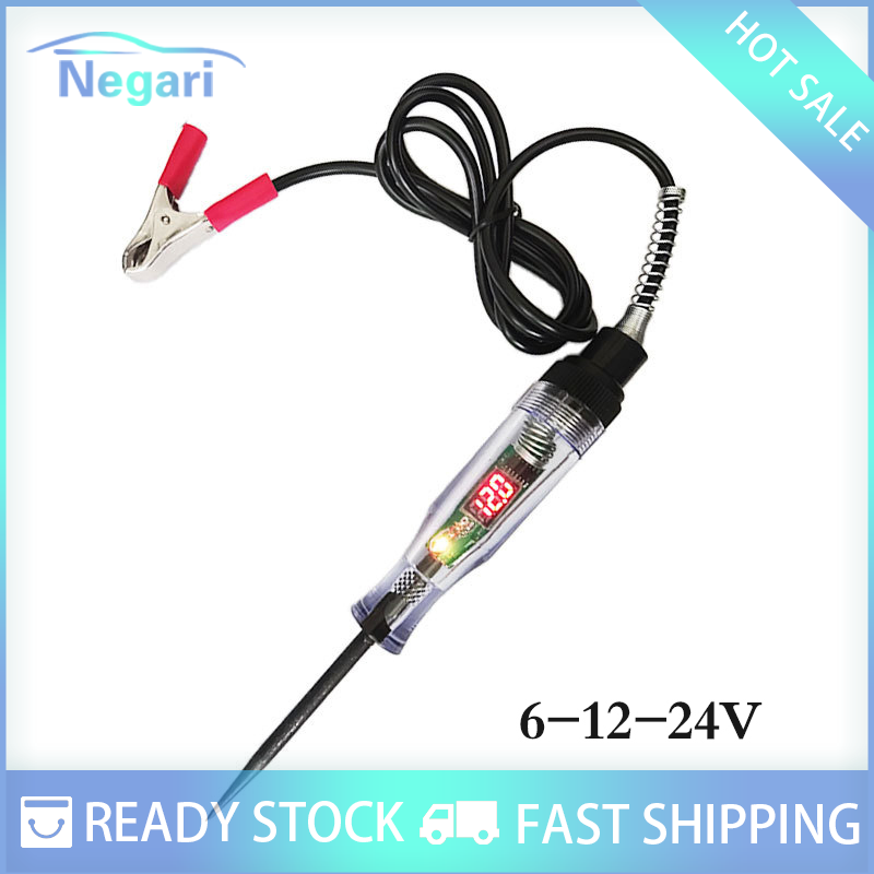NG Motor✨ COD ✨ Car Durable Automotive Electric Circuit Tester Digital Light Probe Test Pen
