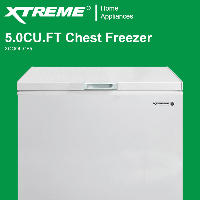 XTREME COOL 5.0cu ft. Chest Freezer Manual Defrost with Recessed handle