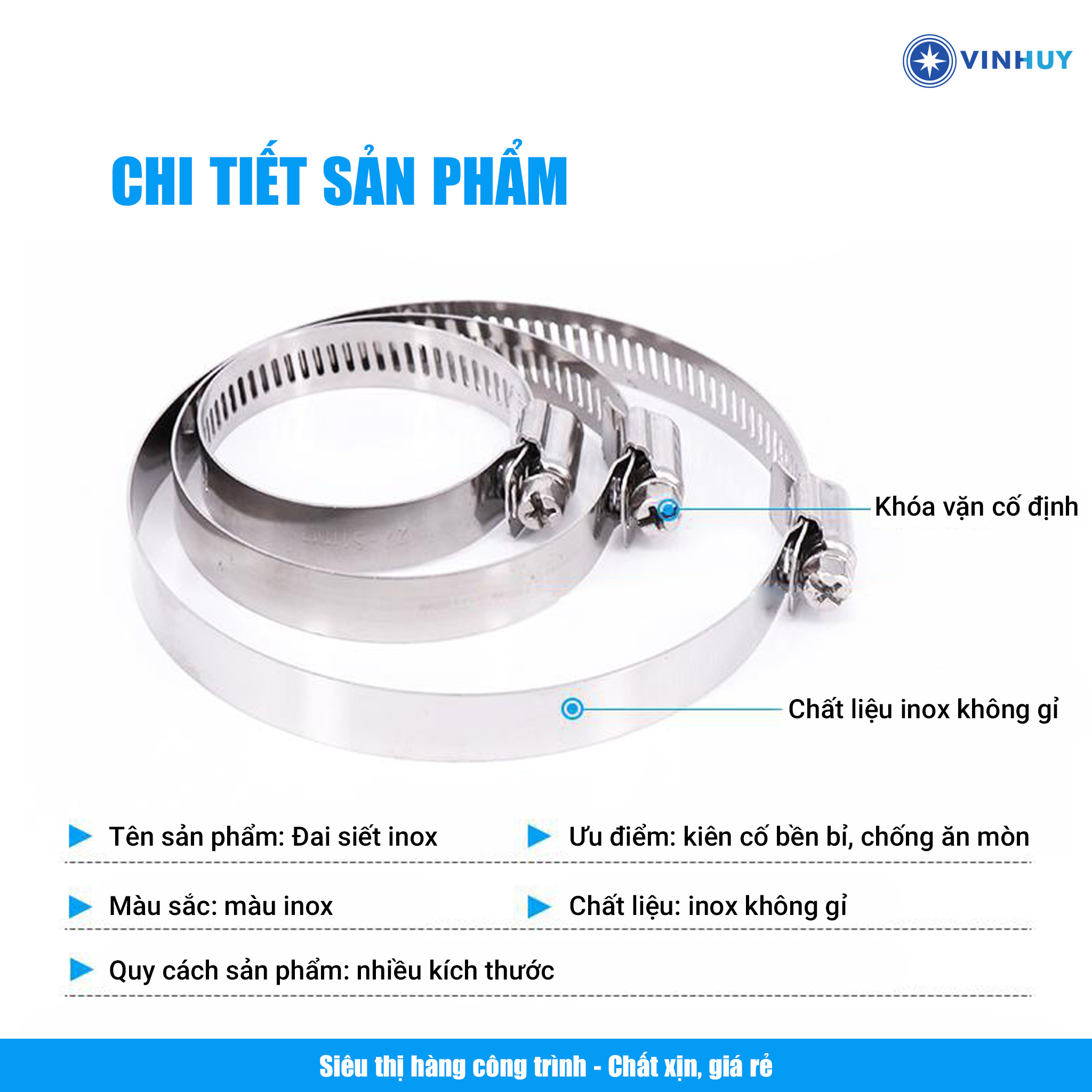 ĐAI SIẾT CỔ DÊ INOX