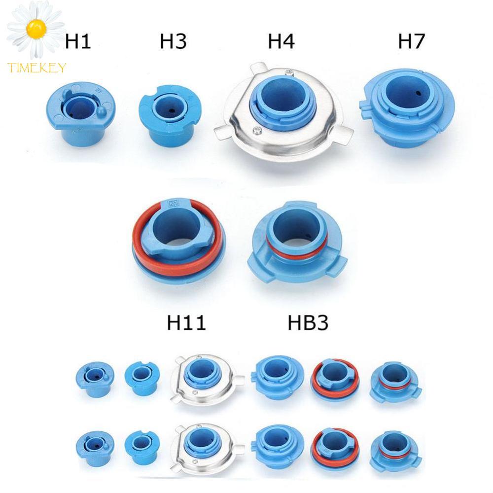 Timekey 2Pcs LED Headlight Bulb Base Adapter Socket Retainer H1/H3/H4/H7/H11/HB3