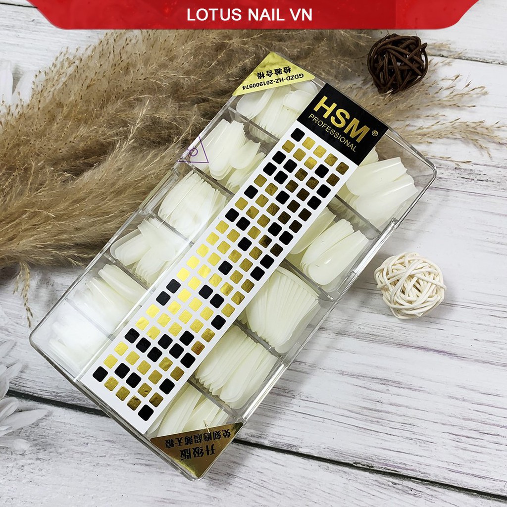 Móng úp HSM thang nhám sẵn chuẩn phom- Cheap nail