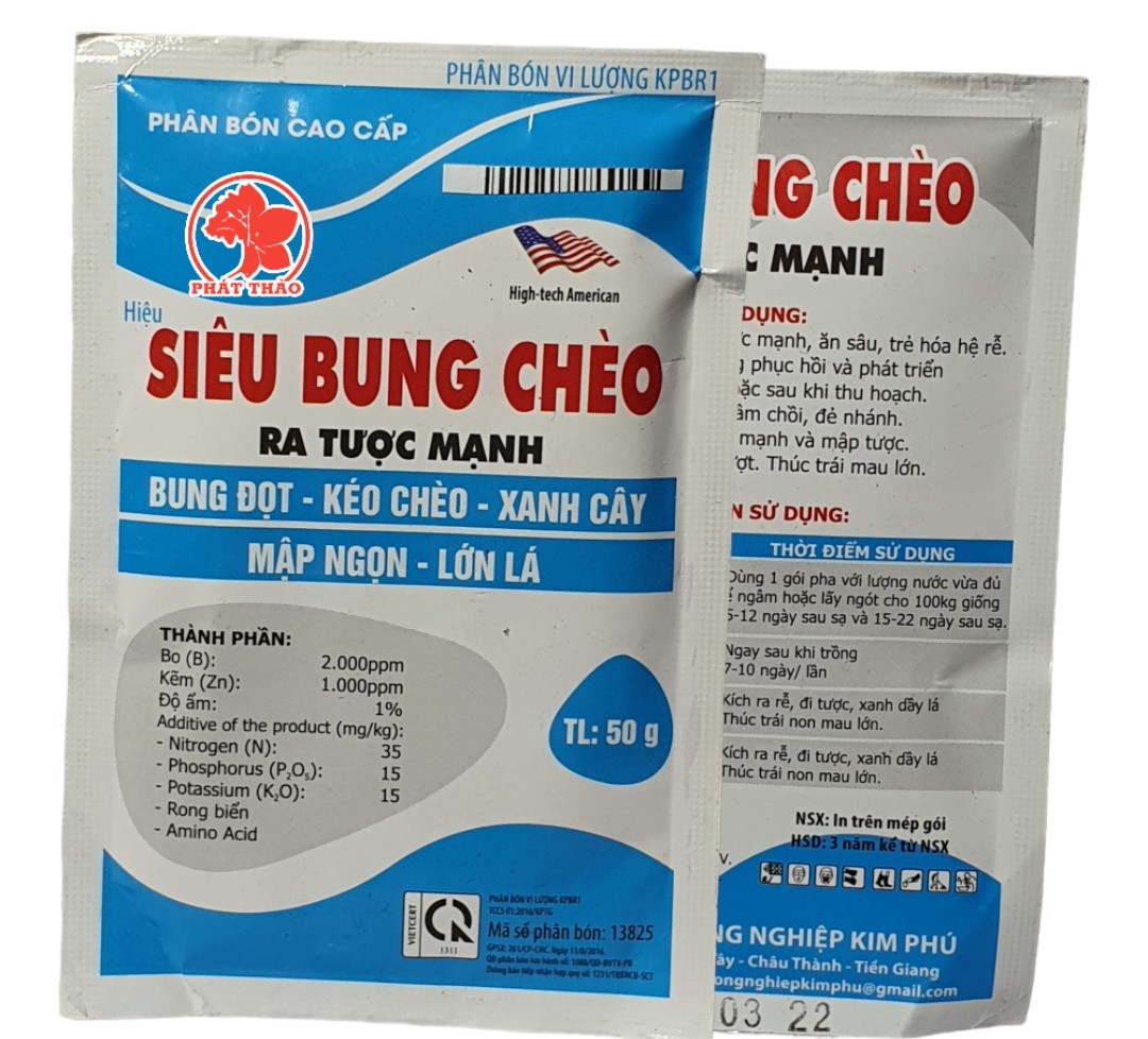 Phân Bón Lá Siêu Bung Chèo - Ra Tược Mạnh (50g)