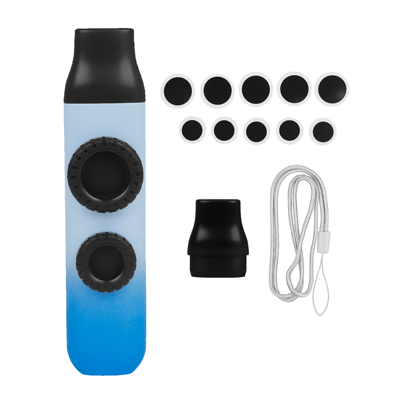 【Factory-direct】 Kazu Flute ABS Zoukat Kazoo Dual Flute Holes Replaceable Blowing Nozzle 10pcs Membrane Ukulele Guitar Partner Musical Instrument.