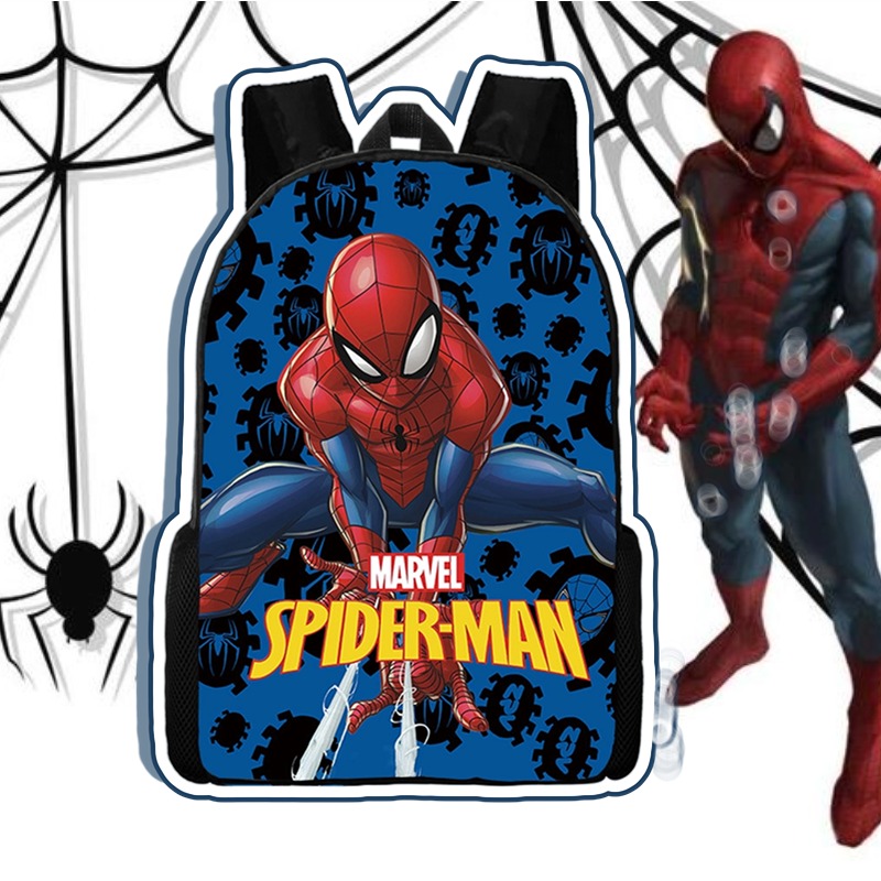 Esspreso Spider Man backpack, elementary school cartoon backpack, boys backpack, Superman Spider Man Batman.
