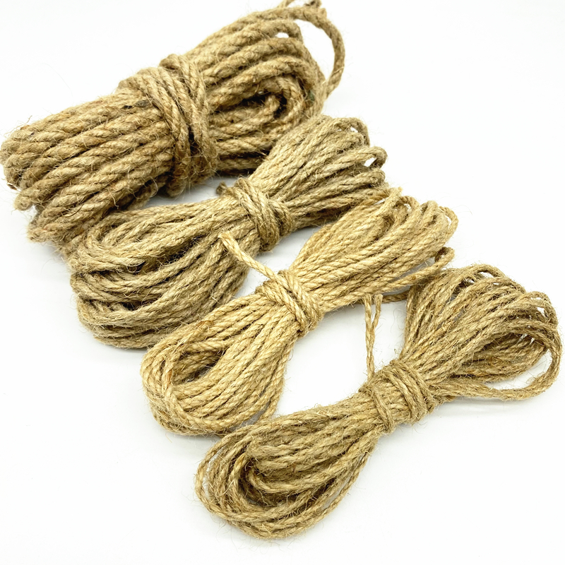 Borelap Rope 5 Yards Natural Linen Rope Jute Burlap Hessian Ribbon Twine Flower ...