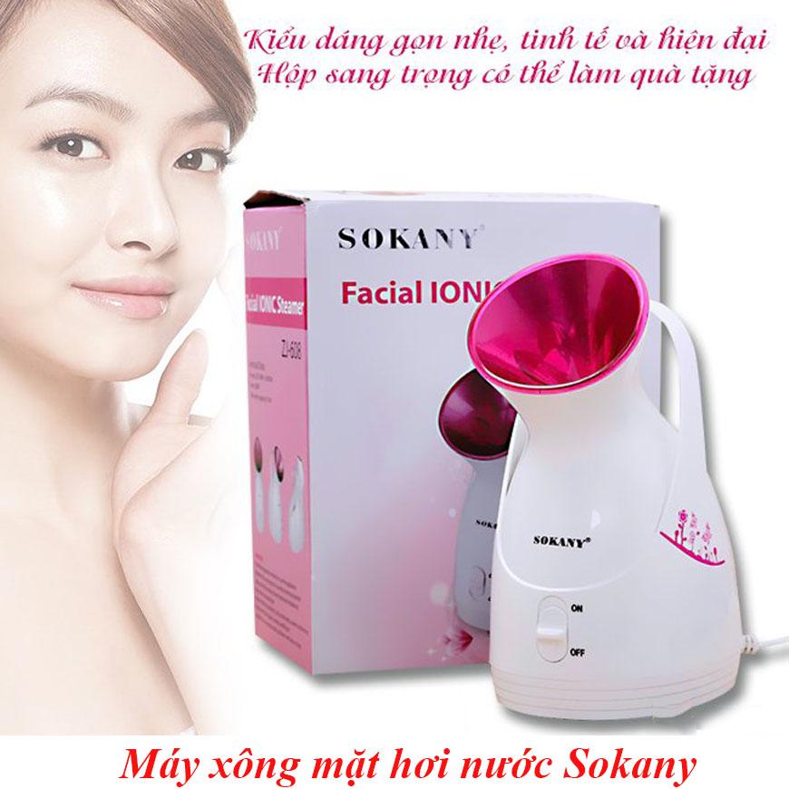 Máy xông hơi mặt nóng lạnh - máy xông hơi mặt sokany zj-608 hàn quốc chính hãng làm sạch da chăm sóc sắc đẹp