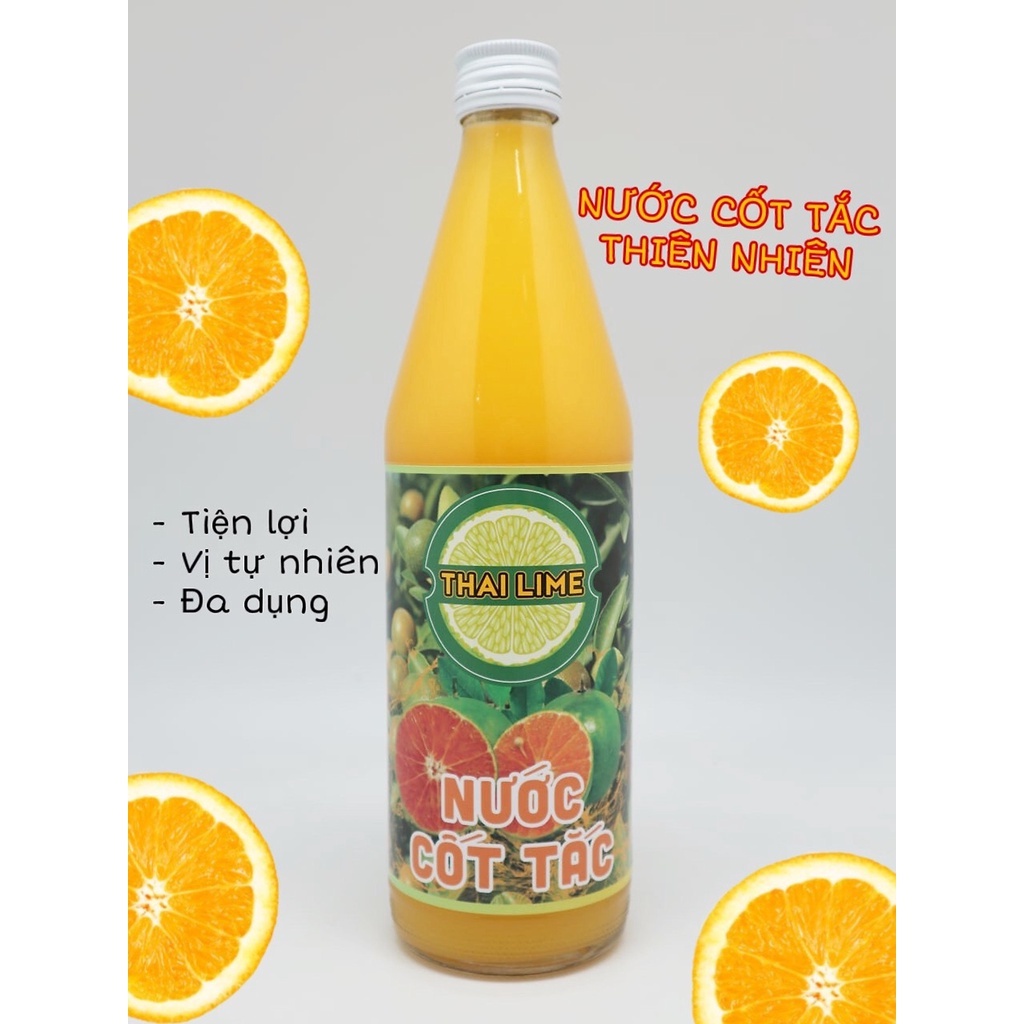(Hỏa Tốc HCM)Nước Cốt Chanh / Cốt Tắc Thai Lime Chai 500ml