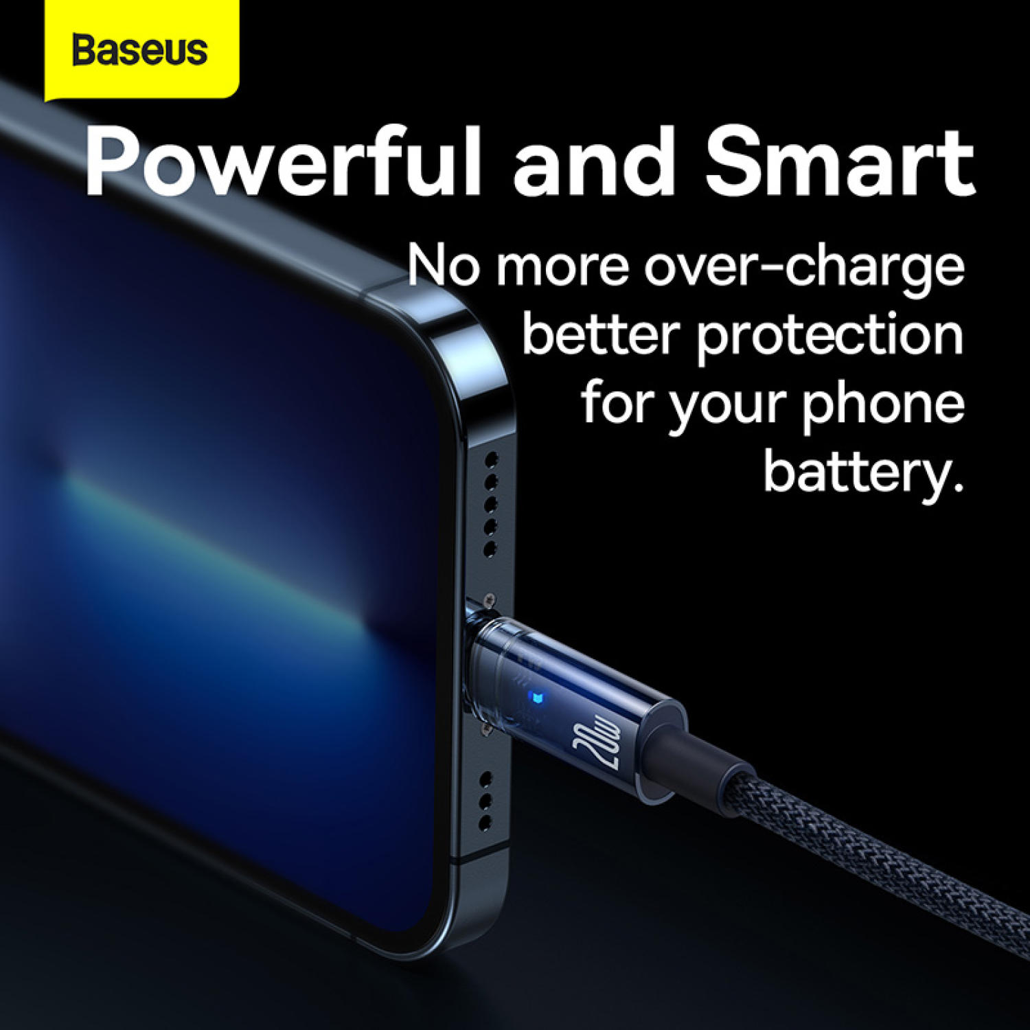 Cáp sạc nhanh Baseus Explorer Series Auto Power-Off Fast Charging Data Cable Type-C to IP 20W