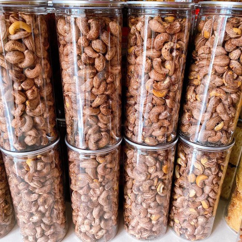 1Kg (2 Hủ) Hạt Điều Rang Muối Loại A Cồ Bình Phước