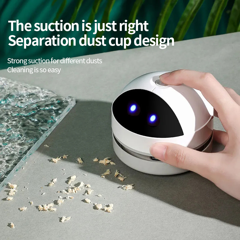 JOBOOS 186 Mini Electric Small Desktop Vacuum Cleaner Portable Handheld Desktop Vacuum Cleaner with High Power Suction For Home Desktop Cleaning Cordless Auto Vaccum Cleaner