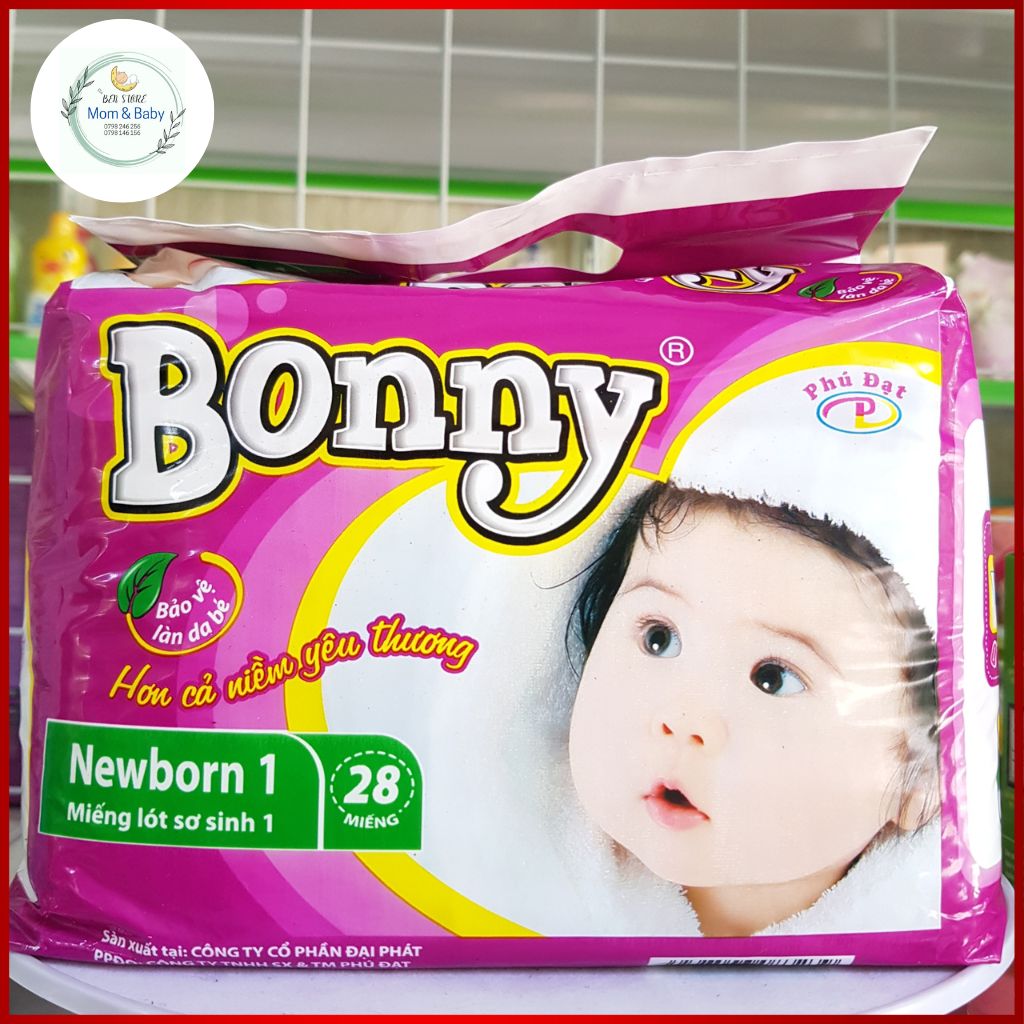 Miếng Lót Sơ Sinh Bonny Newborn Bịch 28 Miếng