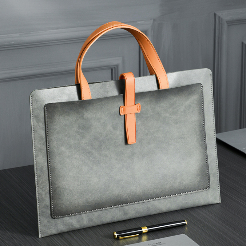 C&K Large capacity briefcase business document bag portable waterproof commuter bag handheld document bag