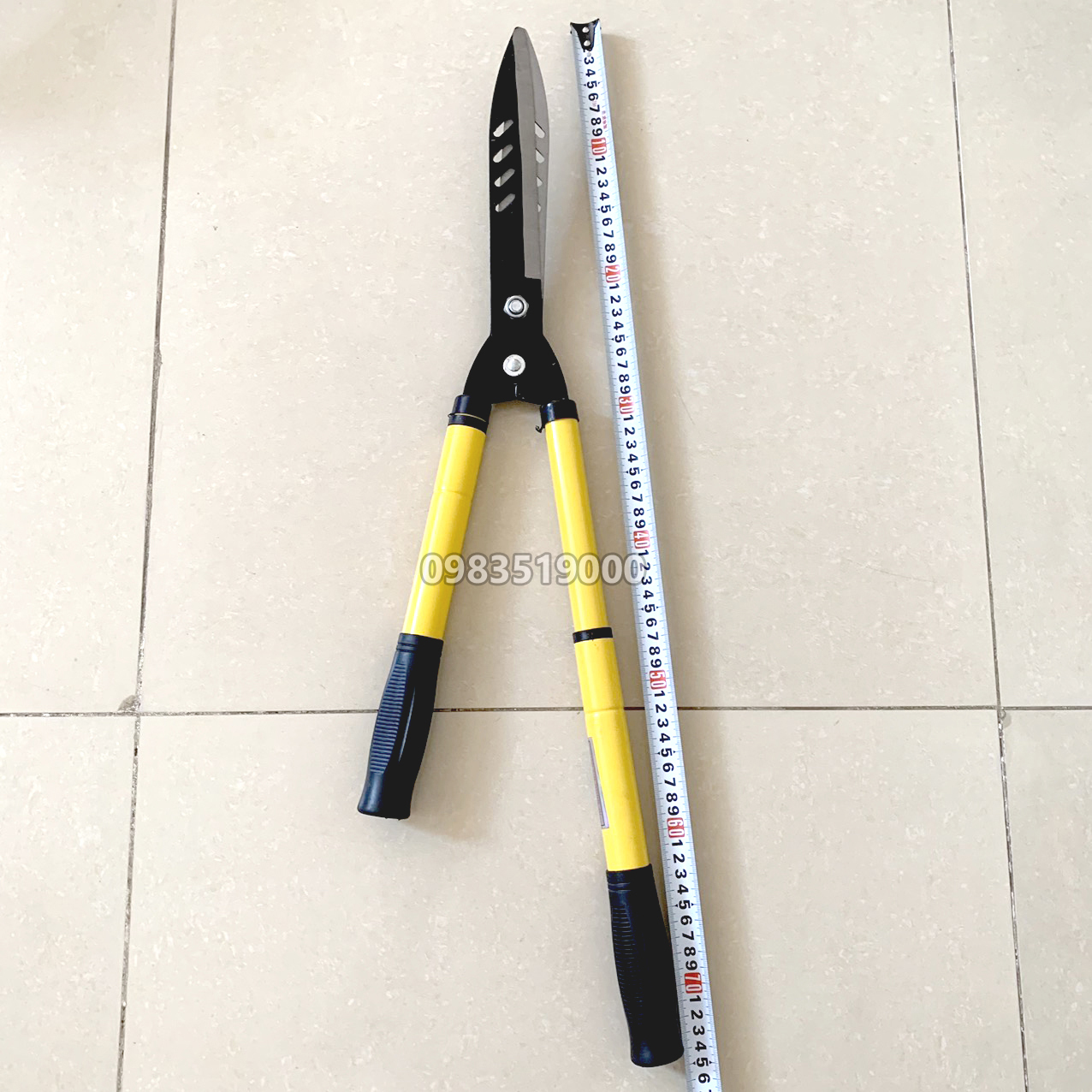 Kéo cắt tỉa cành cây cây cảnh hàng rào thép Siêu bền tăng giảm chiều dài cán vàng tối đa 75cm
