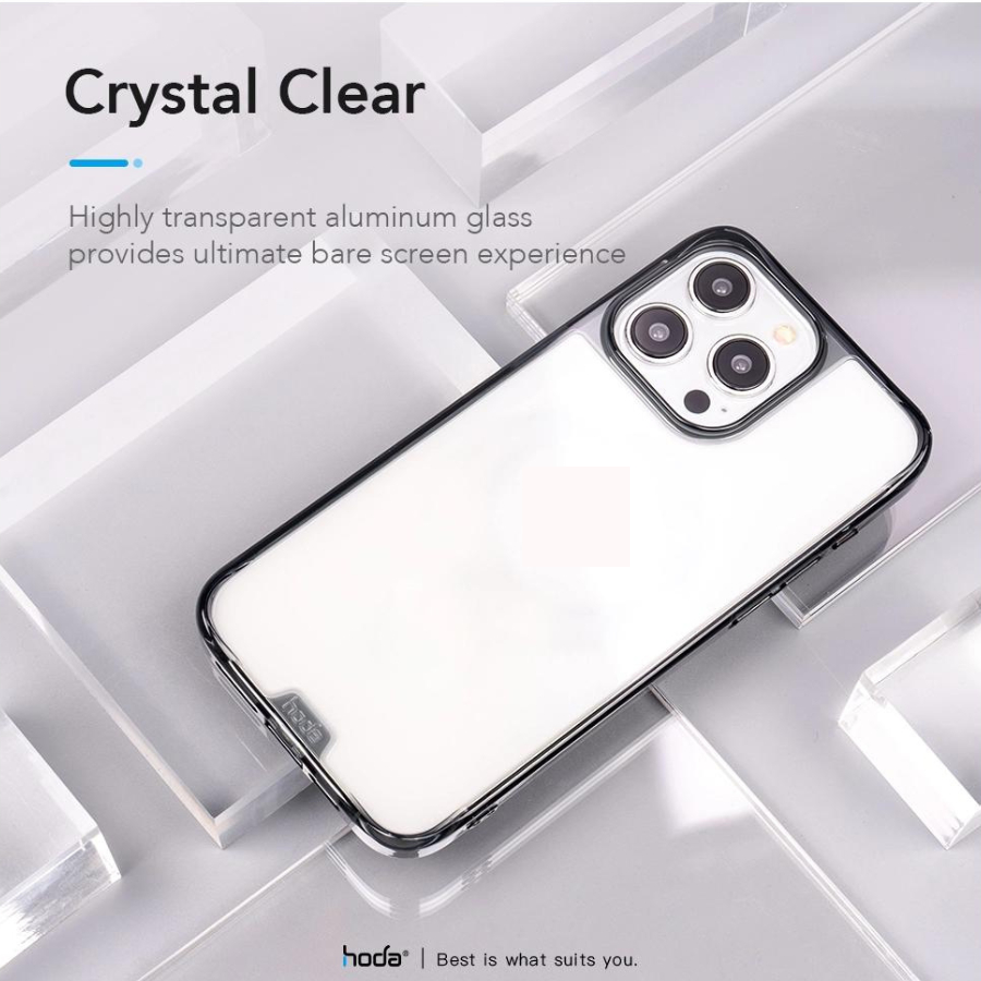 [HÀNG CHÍNH HÃNG] Ốp lưng Crystal Pro HODA cho iPhone 15 Pro Max