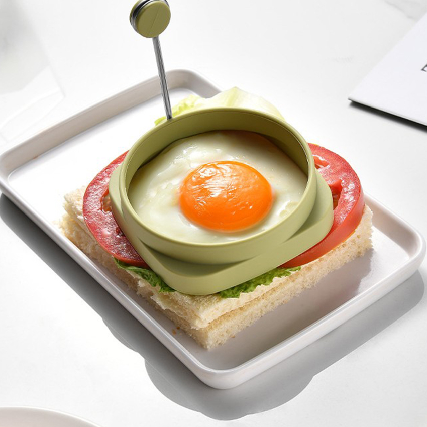 Egg Fried Mold Double-Sided Round Convenient Omelet Moulds Silicone Tools Pancake Maker Molds Frying Pan Accessories