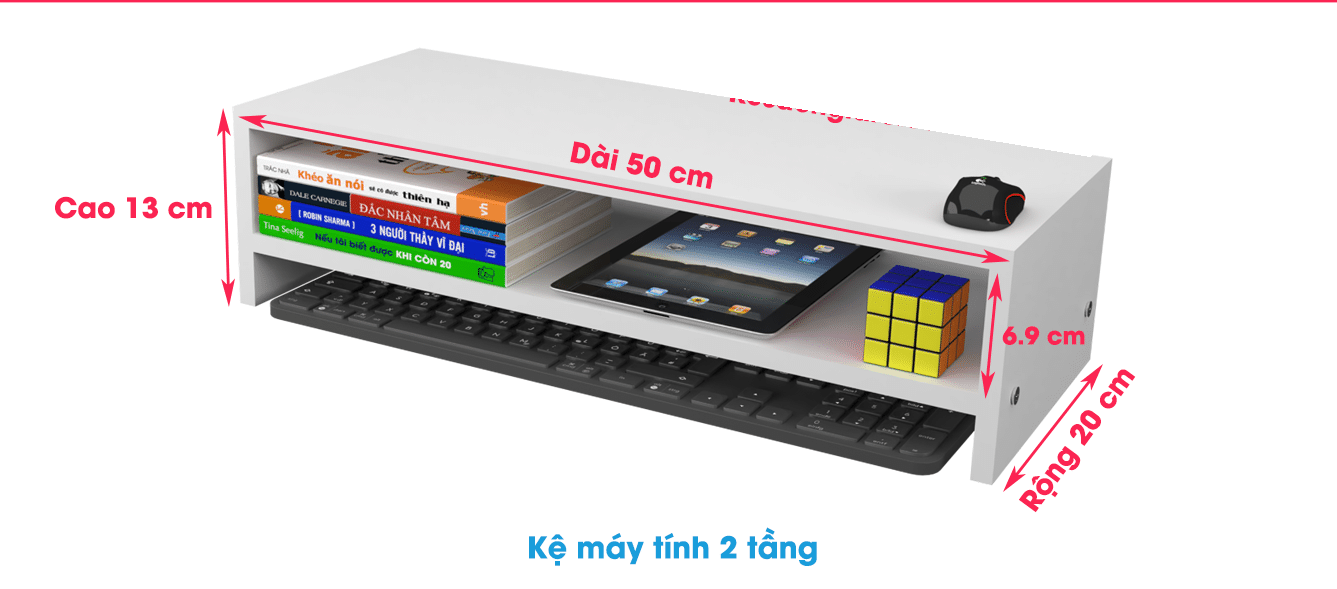 Kệ Màn Hình Máy Vi Tính 2 Tầng