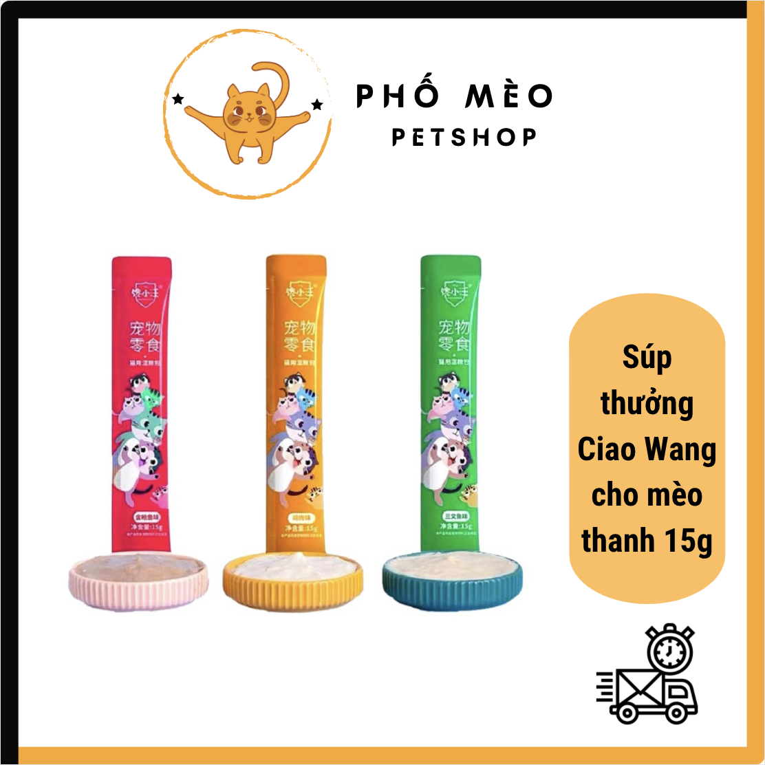 Súp thưởng Ciao Wang dành cho mèo 15g