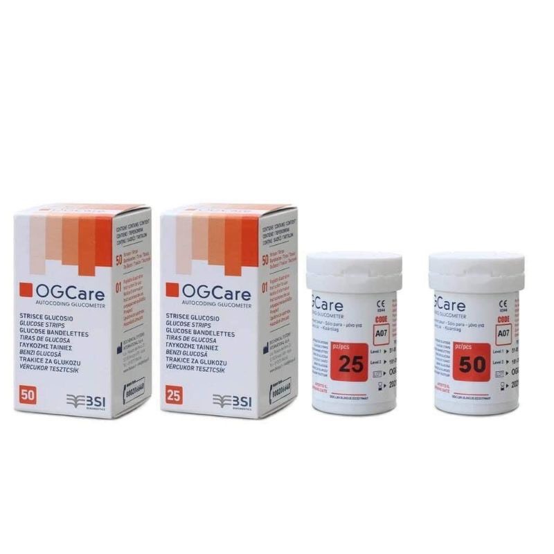 QUE THỬ ĐƯỜNG OG CARE HỘP 25 QUE