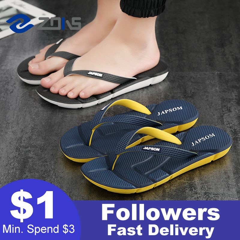 Summer Flip Flops for Men Beach Slippers Anti Skid Size 40-46 | Lazada  Singapore