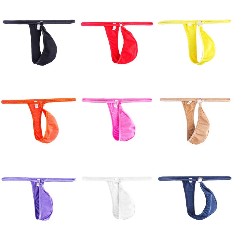 【MOMLOVE】 Breathable T Back Jockstrap Low Rise G String Briefs for Men's Underwear