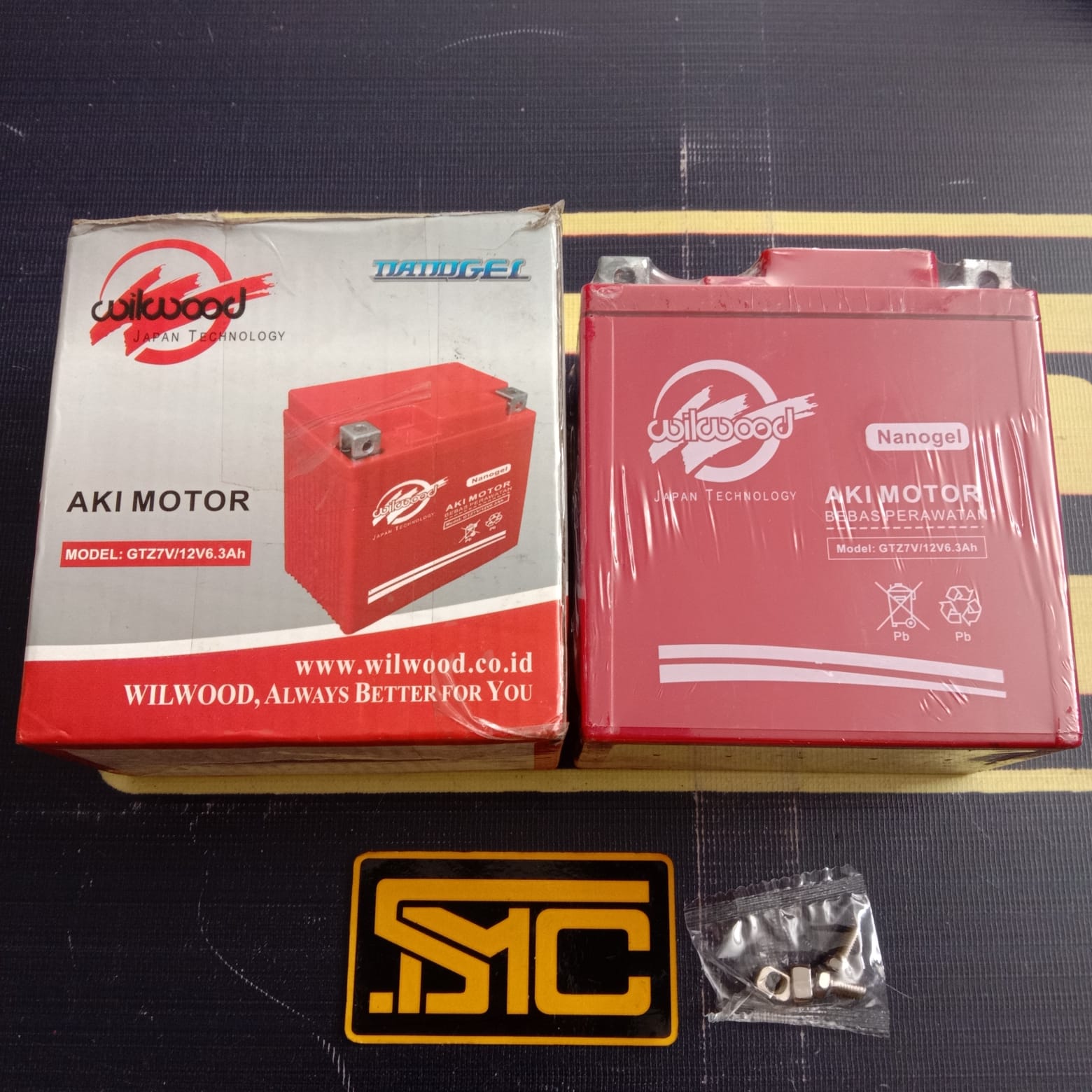 Aki Motor / Accu / Baterai Motor Kering Wilwood GTZ7V Untuk Motor