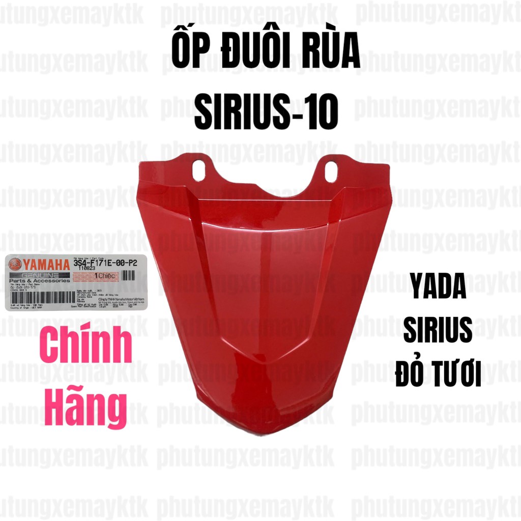 Yada-sirius-đỏ tươi-10 ốp đuôi rùa xài pha đèn 3s4