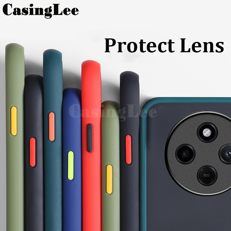 For Xiaomi Poco C75 Case Shockproof Scrub Matte Transparent Soft edge Silicone Frame Hard Clear For Xiaomi Xiaomi Poco C75 Back cover Phone Cases.