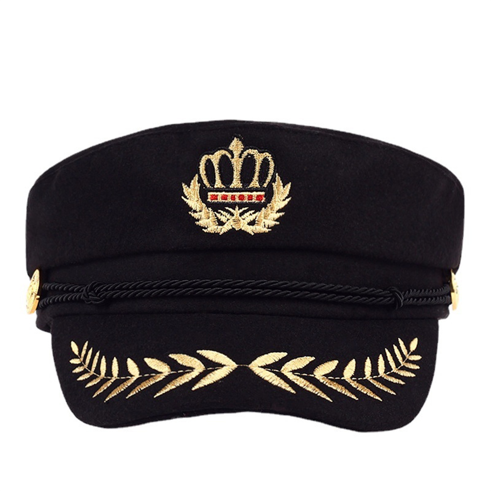 Beret Flat Cap Navy Cap Duck Tongue Cap Embroidered Hat