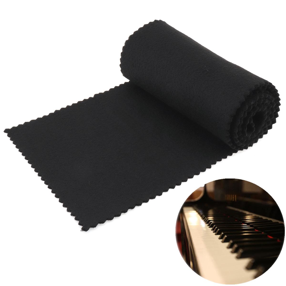 Soft Wool Felt Piano Keyboard Dust Cover Cloth for All 88 Key Piano or Soft Keyboard Piano Keyboard Cover Accessories