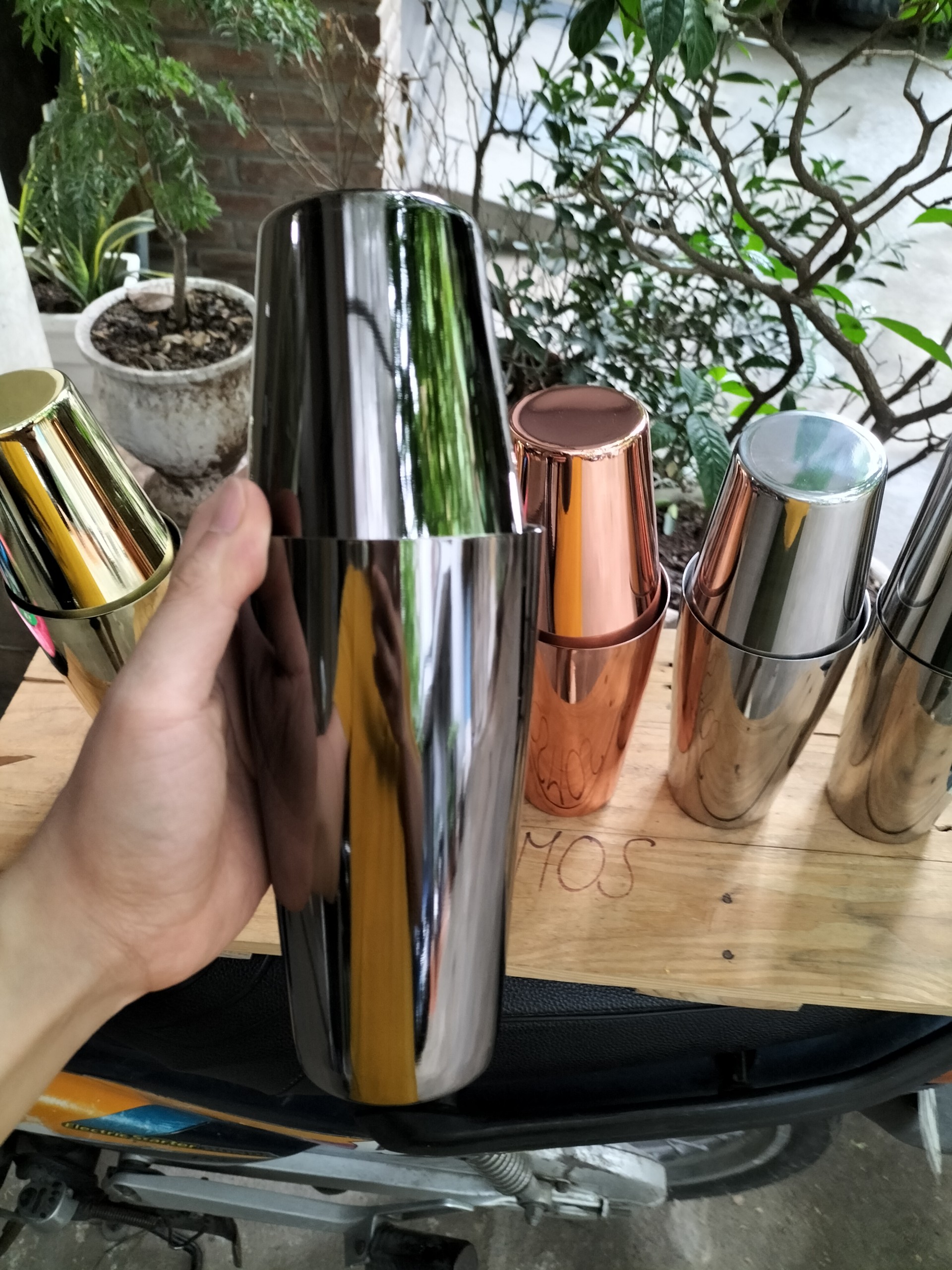 Bình Lắc Pha Chế 2 Mảnh, Boston Shaker Chất liệu Inox 2 Đáy