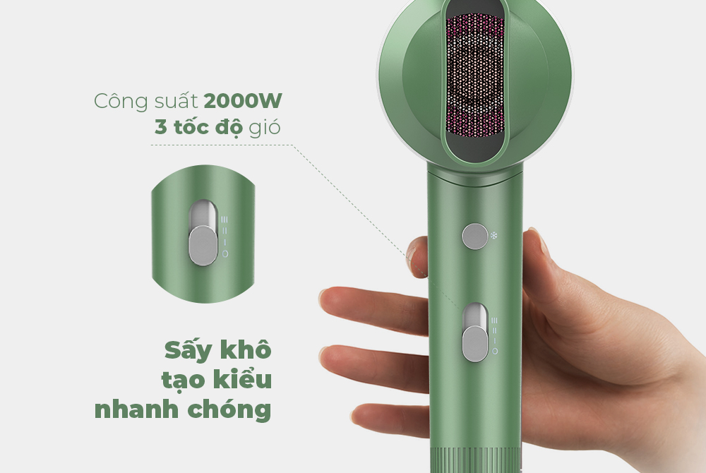 Máy sấy tóc SUNHOUSE SHD2315B - Bảo hành 12 tháng
