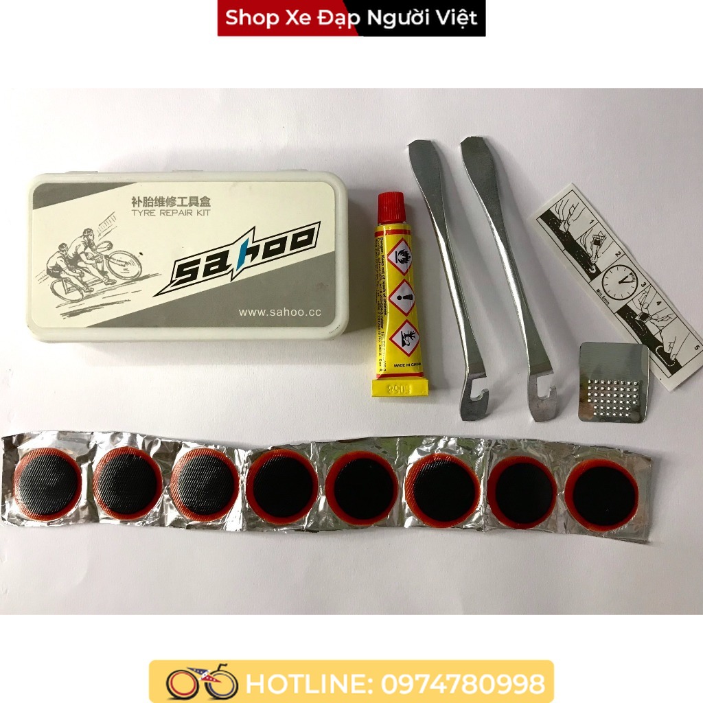 Hộp vá săm xe đạp khẩn cấp