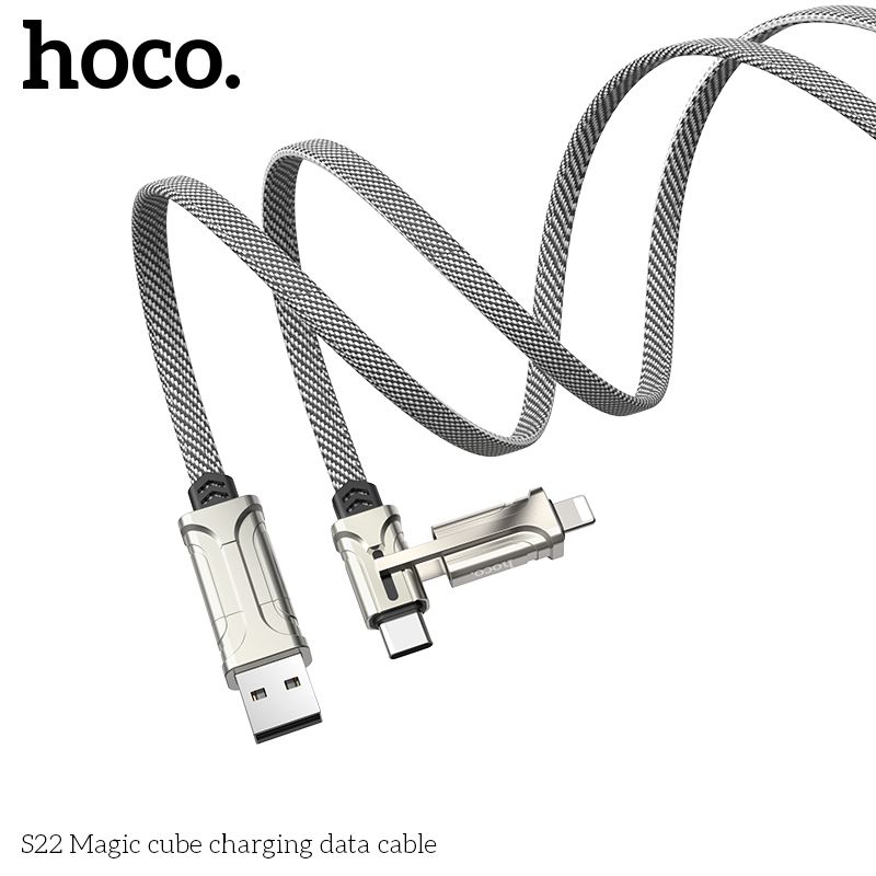 Cáp sạc nhanh 4in1 Hoco S22(QC3.0+PD 18W)