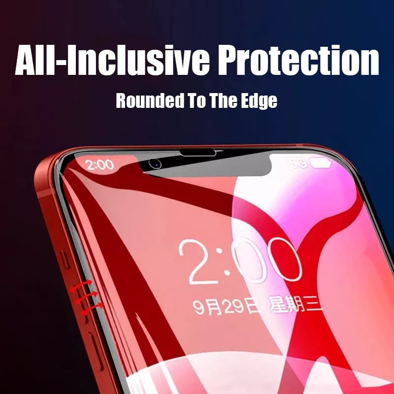 Wenefang NNBILI 1-4Pcs फुल कभर ब्याक हाइड्रोजेल फिल्म iPhone 7 8 6 Plus XR XS MAX स्क्रिन प्रोटेक्टरहरू iPhone 12 13 Pro Max को लागि ग्लास होइन. 